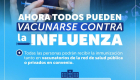 Inmunización contra la influenza en red pública y privada en convenio