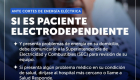 Paciente electrodependiente y cortes de energía